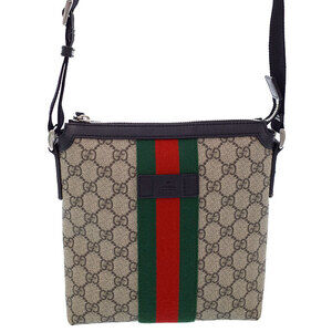 Gucci Sherry Line Web GG Supreme Flat Messenger Bag Shoulder